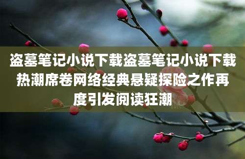 盗墓笔记小说下载盗墓笔记小说下载热潮席卷网络经典悬疑探险之作再度引发阅读狂潮