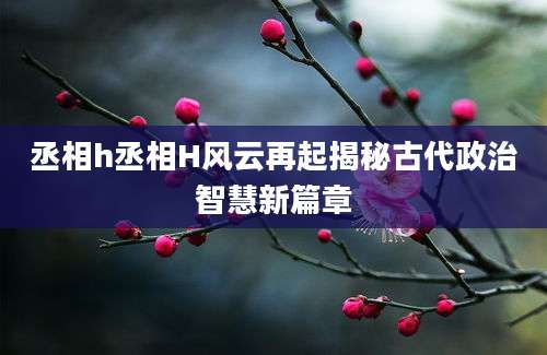 丞相h丞相H风云再起揭秘古代政治智慧新篇章