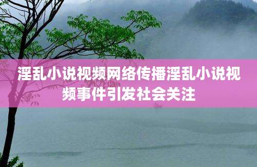 淫乱小说视频网络传播淫乱小说视频事件引发社会关注