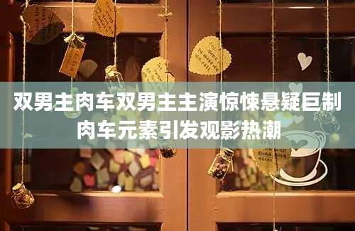 双男主肉车双男主主演惊悚悬疑巨制肉车元素引发观影热潮