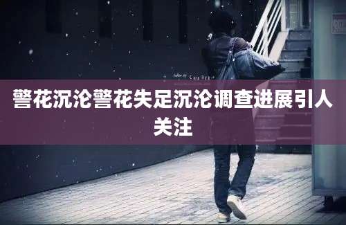 警花沉沦警花失足沉沦调查进展引人关注
