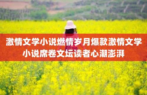 激情文学小说燃情岁月爆款激情文学小说席卷文坛读者心潮澎湃