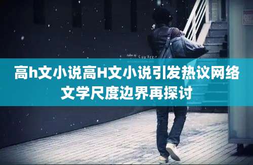 高h文小说高H文小说引发热议网络文学尺度边界再探讨