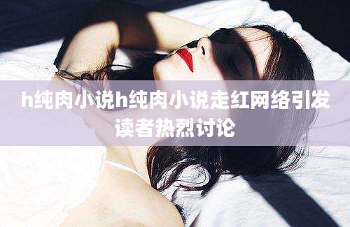 h纯肉小说h纯肉小说走红网络引发读者热烈讨论