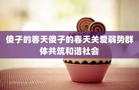 傻子的春天傻子的春天关爱弱势群体共筑和谐社会