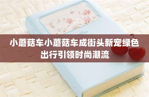 小蘑菇车小蘑菇车成街头新宠绿色出行引领时尚潮流