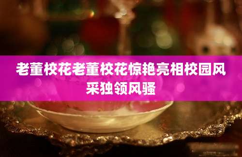 老董校花老董校花惊艳亮相校园风采独领风骚