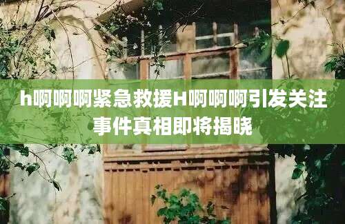 h啊啊啊紧急救援H啊啊啊引发关注事件真相即将揭晓