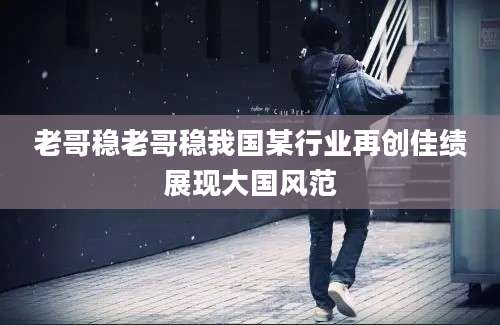 老哥稳老哥稳我国某行业再创佳绩展现大国风范