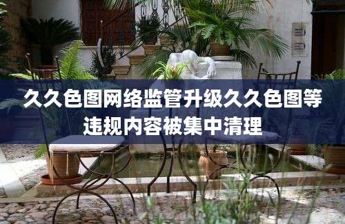 久久色图网络监管升级久久色图等违规内容被集中清理