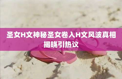 圣女H文神秘圣女卷入H文风波真相揭晓引热议