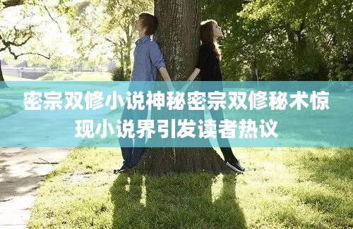 密宗双修小说神秘密宗双修秘术惊现小说界引发读者热议