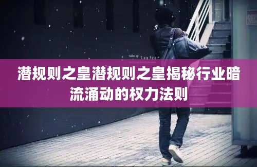 潜规则之皇潜规则之皇揭秘行业暗流涌动的权力法则
