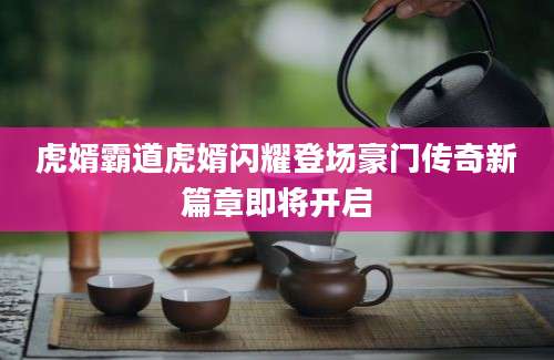 虎婿霸道虎婿闪耀登场豪门传奇新篇章即将开启